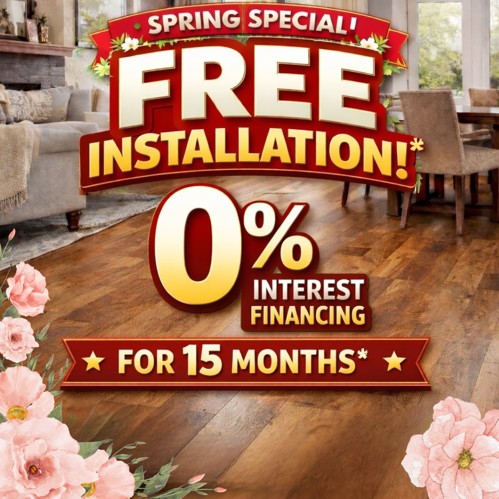 Luxury vinyl flooring room scene